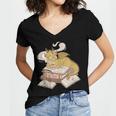 Be Kind Stay Weird Read Books Cute Dragon Women's Jersey Short Sleeve Deep V-Neck Tshirt Be Kind Stay Weird Read Books Cute Dragon Women's Jersey Short Sleeve Deep V-Neck Tshirt
