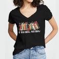 If You Know You Know 6 7 Six Seven Meme Floral Book Lover Women's Jersey Short Sleeve Deep V-Neck Tshirt If You Know You Know 6 7 Six Seven Meme Floral Book Lover Women's Jersey Short Sleeve Deep V-Neck Tshirt