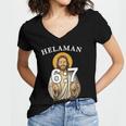 LDS Book Of Mormon Meme Helaman 6 Women's Jersey Short Sleeve Deep V-Neck Tshirt LDS Book Of Mormon Meme Helaman 6 Women's Jersey Short Sleeve Deep V-Neck Tshirt