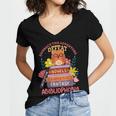 Literature Abibliophobia Book Reader Women's Jersey Short Sleeve Deep V-Neck Tshirt