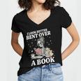 I Look Better Bent Over A Book Book Lover Women's Jersey Short Sleeve Deep V-Neck Tshirt