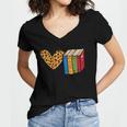 Love Reading Book Librarian Across America Men Women Kids Women's Jersey Short Sleeve Deep V-Neck Tshirt