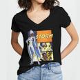 Marvel X-Men '97 Storm Vintage Classic Comic Book Panels Women's Jersey Short Sleeve Deep V-Neck Tshirt Marvel X-Men '97 Storm Vintage Classic Comic Book Panels Women's Jersey Short Sleeve Deep V-Neck Tshirt