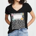 Matching Group Halloween Teacher Composition Book Notebook Women's Jersey Short Sleeve Deep V-Neck Tshirt Matching Group Halloween Teacher Composition Book Notebook Women's Jersey Short Sleeve Deep V-Neck Tshirt