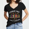 No Shelf Control Read Reading Book Librarian Men Women Kids Women's Jersey Short Sleeve Deep V-Neck Tshirt No Shelf Control Read Reading Book Librarian Men Women Kids Women's Jersey Short Sleeve Deep V-Neck Tshirt