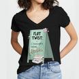 Plot Twist I Bought More Books Bookish Women's Jersey Short Sleeve Deep V-Neck Tshirt