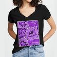Purple Comic Book Purple Color Graphic Women's Jersey Short Sleeve Deep V-Neck Tshirt Purple Comic Book Purple Color Graphic Women's Jersey Short Sleeve Deep V-Neck Tshirt