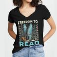 Read Banned Books Bookworm Book Lover Reading Literature Women's Jersey Short Sleeve Deep V-Neck Tshirt Read Banned Books Bookworm Book Lover Reading Literature Women's Jersey Short Sleeve Deep V-Neck Tshirt