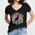Read Banned Books Drink Coffee Fight Evil Women's Jersey Short Sleeve Deep V-Neck Tshirt