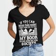 If You Can Read This For Book Lovers Reading Women's Jersey Short Sleeve Deep V-Neck Tshirt If You Can Read This For Book Lovers Reading Women's Jersey Short Sleeve Deep V-Neck Tshirt