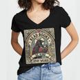 Read Books Be Kind Stay Weird Raven Tarot Reading Coffee Women's Jersey Short Sleeve Deep V-Neck Tshirt Read Books Be Kind Stay Weird Raven Tarot Reading Coffee Women's Jersey Short Sleeve Deep V-Neck Tshirt