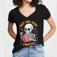Read Books Lover Bookworm Cute Reading Just One More Chapter Women's Jersey Short Sleeve Deep V-Neck Tshirt Read Books Lover Bookworm Cute Reading Just One More Chapter Women's Jersey Short Sleeve Deep V-Neck Tshirt