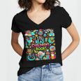 I Still Read Childrens Books Reading Lover Bookworm Women's Jersey Short Sleeve Deep V-Neck Tshirt