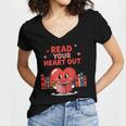 Read Your Heart Out Shirt Valentine Teacher Bookworm Lover Women's Jersey Short Sleeve Deep V-Neck Tshirt Read Your Heart Out Shirt Valentine Teacher Bookworm Lover Women's Jersey Short Sleeve Deep V-Neck Tshirt