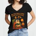 Reading 6 7 Six Seven Meme English Teacher Book Lover Women's Jersey Short Sleeve Deep V-Neck Tshirt Reading 6 7 Six Seven Meme English Teacher Book Lover Women's Jersey Short Sleeve Deep V-Neck Tshirt