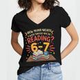 Reading 6 7 Six Seven Meme Slang Teacher Book Lover Women's Jersey Short Sleeve Deep V-Neck Tshirt Reading 6 7 Six Seven Meme Slang Teacher Book Lover Women's Jersey Short Sleeve Deep V-Neck Tshirt