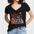 Reading 67 Meme English Teacher 67 Book Lover Humor Women's Jersey Short Sleeve Deep V-Neck Tshirt