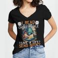 Reading Readers I Read Send Books Dragon Bookworm Tee Women's Jersey Short Sleeve Deep V-Neck Tshirt Reading Readers I Read Send Books Dragon Bookworm Tee Women's Jersey Short Sleeve Deep V-Neck Tshirt