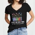There's No Such Thing As Too Many Books Bookworm Libraries Women's Jersey Short Sleeve Deep V-Neck Tshirt
