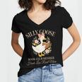 Silly Goose Book Club Member Reading Lover Women's Jersey Short Sleeve Deep V-Neck Tshirt Silly Goose Book Club Member Reading Lover Women's Jersey Short Sleeve Deep V-Neck Tshirt
