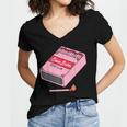 Slow Burn Book Club Women's Jersey Short Sleeve Deep V-Neck Tshirt