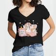 Smells Like Cowboy Romance Book Lover Women's Jersey Short Sleeve Deep V-Neck Tshirt Smells Like Cowboy Romance Book Lover Women's Jersey Short Sleeve Deep V-Neck Tshirt