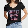 Smut Reader Book Lover Bookworms Women's Jersey Short Sleeve Deep V-Neck Tshirt