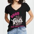 Smutty Book Merch Good Girls Read Dirty Books Smut Readers Women's Jersey Short Sleeve Deep V-Neck Tshirt Smutty Book Merch Good Girls Read Dirty Books Smut Readers Women's Jersey Short Sleeve Deep V-Neck Tshirt
