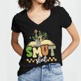 Spicy Book Lover Smut Slut Romance Reading Librarian Women's Jersey Short Sleeve Deep V-Neck Tshirt Spicy Book Lover Smut Slut Romance Reading Librarian Women's Jersey Short Sleeve Deep V-Neck Tshirt