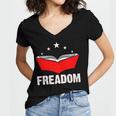 I Survived Reading Banned Books And All I Got Was Smarter Women's Jersey Short Sleeve Deep V-Neck Tshirt