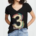 Toddler 3rd Birthday Books Themed 3 Year Old Boys Kids Girls Women's Jersey Short Sleeve Deep V-Neck Tshirt Toddler 3rd Birthday Books Themed 3 Year Old Boys Kids Girls Women's Jersey Short Sleeve Deep V-Neck Tshirt