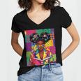 History Month Educated Black Women Girls Reading Book Women's Jersey Short Sleeve Deep V-Neck Tshirt History Month Educated Black Women Girls Reading Book Women's Jersey Short Sleeve Deep V-Neck Tshirt