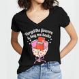 Valentines Book Lover Forget The Flowers And Buy Me Books Women's Jersey Short Sleeve Deep V-Neck Tshirt Valentines Book Lover Forget The Flowers And Buy Me Books Women's Jersey Short Sleeve Deep V-Neck Tshirt