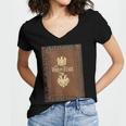 War And Peace Book Cover Women's Jersey Short Sleeve Deep V-Neck Tshirt