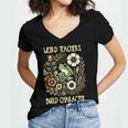 Weird Teachers Build Character Frog Reading Book Librarian Women's Jersey Short Sleeve Deep V-Neck Tshirt Weird Teachers Build Character Frog Reading Book Librarian Women's Jersey Short Sleeve Deep V-Neck Tshirt