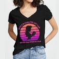 Women's With A Dreamy Far-Off Look And Her Nose Stuck In A Book Women's Jersey Short Sleeve Deep V-Neck Tshirt Women's With A Dreamy Far-Off Look And Her Nose Stuck In A Book Women's Jersey Short Sleeve Deep V-Neck Tshirt