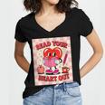 Women's Read Your Heart Out Groovy Bookish Valentine Day Women Girls Women's Jersey Short Sleeve Deep V-Neck Tshirt Women's Read Your Heart Out Groovy Bookish Valentine Day Women Girls Women's Jersey Short Sleeve Deep V-Neck Tshirt
