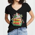 Women's History Month Black History Shirts Book Lover Teacher Women's Jersey Short Sleeve Deep V-Neck Tshirt