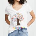 100 Days In The Books Reading Teacher 100th Day Of School Premium Tri-Blend Women's Jersey Short Sleeve Deep V-Neck Tshirt 100 Days In The Books Reading Teacher 100th Day Of School Premium Tri-Blend Women's Jersey Short Sleeve Deep V-Neck Tshirt