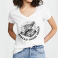 2 SIDES I Look Better Bent Over A Book Saying Quote Women's Jersey Short Sleeve Deep V-Neck Tshirt 2 SIDES I Look Better Bent Over A Book Saying Quote Women's Jersey Short Sleeve Deep V-Neck Tshirt