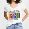 Adult Coloring Book Can I Go Color Now Women Men Adults Premium Tri-Blend Women's Jersey Short Sleeve Deep V-Neck Tshirt Adult Coloring Book Can I Go Color Now Women Men Adults Premium Tri-Blend Women's Jersey Short Sleeve Deep V-Neck Tshirt