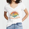 Ban Bigots Not Books Women's Jersey Short Sleeve Deep V-Neck Tshirt Ban Bigots Not Books Women's Jersey Short Sleeve Deep V-Neck Tshirt