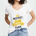 Best Book Editor Job Occupation Premium Tri-Blend Women's Jersey Short Sleeve Deep V-Neck Tshirt Best Book Editor Job Occupation Premium Tri-Blend Women's Jersey Short Sleeve Deep V-Neck Tshirt