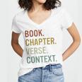 Book Chapter Verse Christian Bible Reformed Theology Women's Jersey Short Sleeve Deep V-Neck Tshirt Book Chapter Verse Christian Bible Reformed Theology Women's Jersey Short Sleeve Deep V-Neck Tshirt
