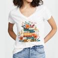 Book Lover Librarian Reading Library Readers Premium Tri-Blend Women's Jersey Short Sleeve Deep V-Neck Tshirt