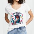 Book Lover Graphic Tee Book Hangover Premium Tri-Blend Women's Jersey Short Sleeve Deep V-Neck Tshirt