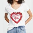 Book Lover Women's Jersey Short Sleeve Deep V-Neck Tshirt Book Lover Women's Jersey Short Sleeve Deep V-Neck Tshirt