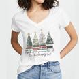 My Book Preference Has Me On The Naughty List Christmas Tree Women's Jersey Short Sleeve Deep V-Neck Tshirt My Book Preference Has Me On The Naughty List Christmas Tree Women's Jersey Short Sleeve Deep V-Neck Tshirt