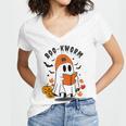 Book Worm Halloween Costume For Book Lovers Women's Jersey Short Sleeve Deep V-Neck Tshirt