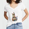 Cat Lover Tee Women Book Lover Reading Librarian Read Women's Jersey Short Sleeve Deep V-Neck Tshirt Cat Lover Tee Women Book Lover Reading Librarian Read Women's Jersey Short Sleeve Deep V-Neck Tshirt